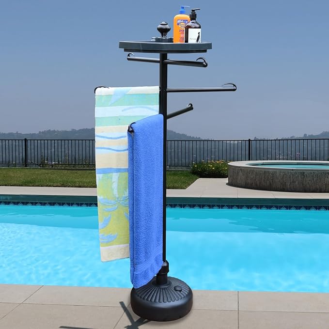 Outdoor Towel Rack/Table